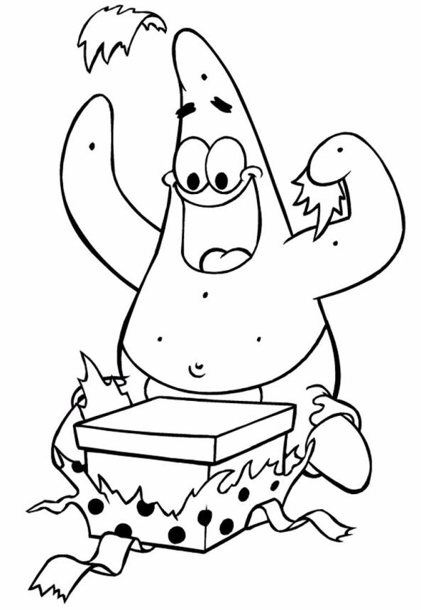 Kids-n-fun.com | Create personal coloring page of Patrick Starfish ...